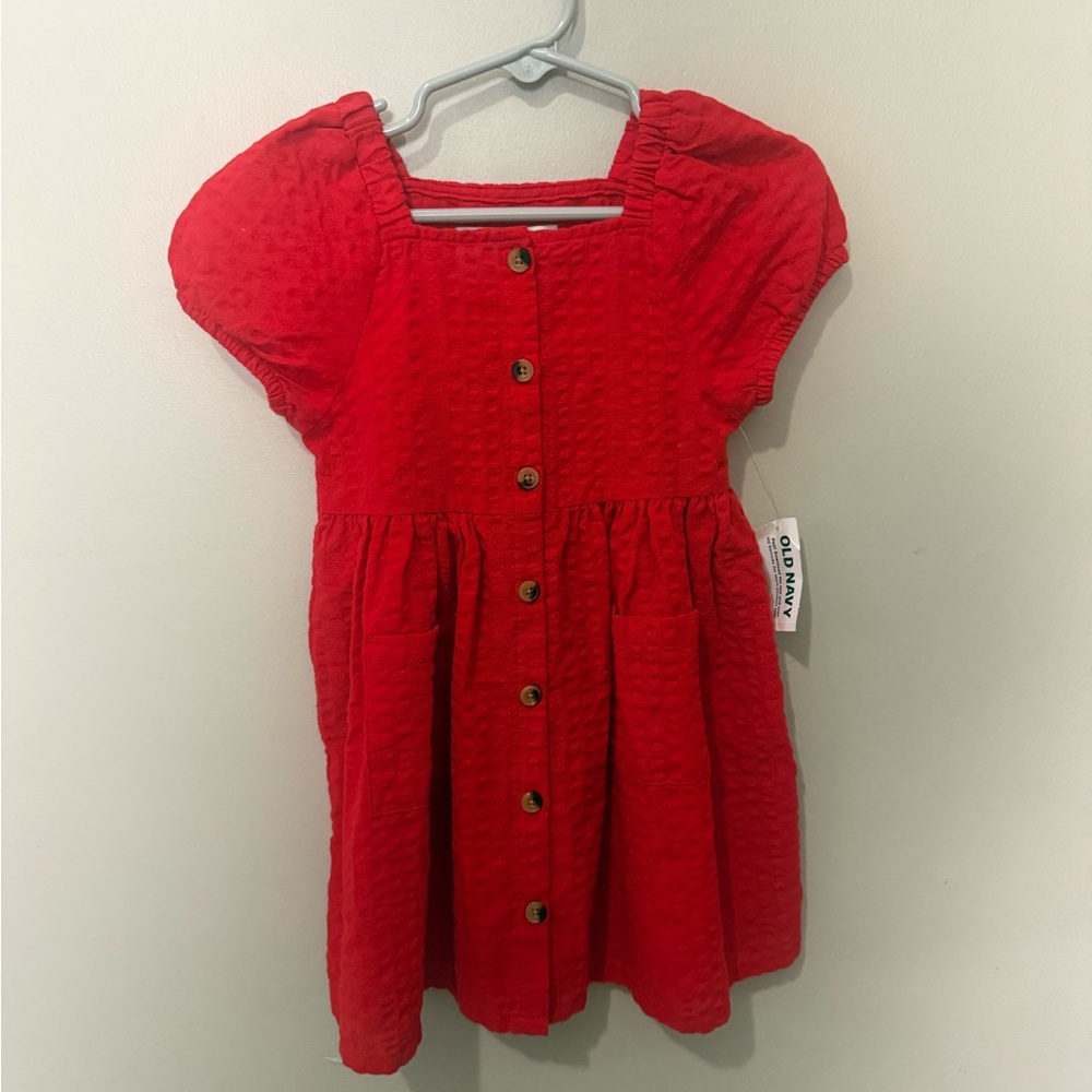 Old Navy Bright Red Toddler Dress